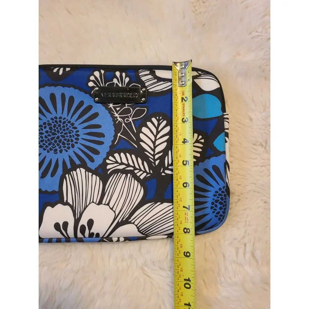 Vera Bradley soft shell Neoprene Blue Tablet/Ipad case 10x8in